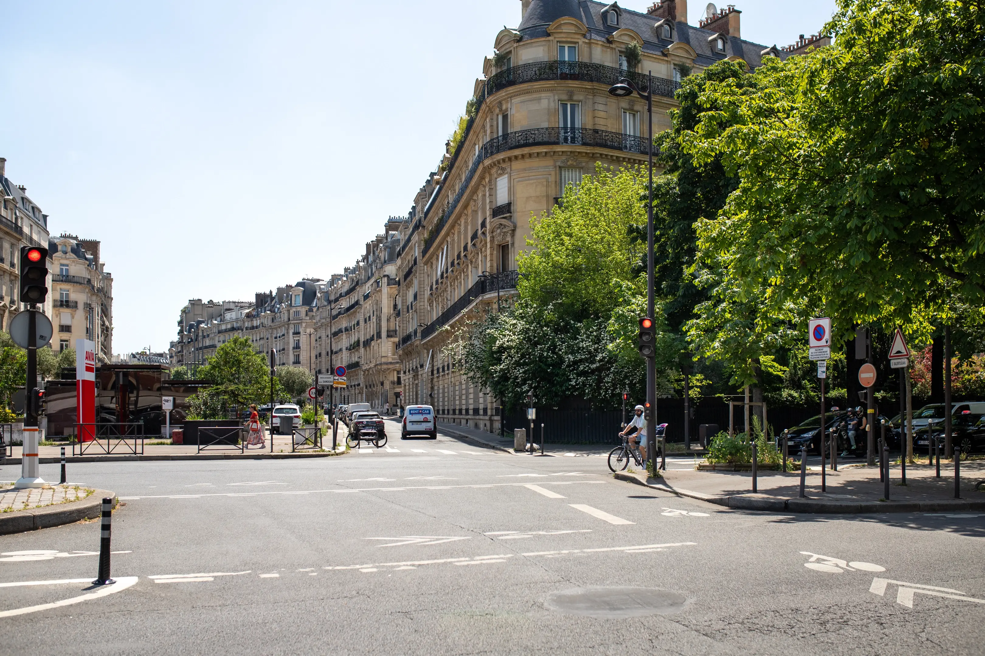 La Muette croisement avenue Victor Hugo et boulevard Flandrin, Paris 16e
